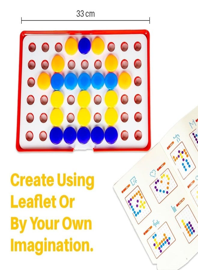 تويز بوكس مجموعة أدوات تعليمية وترفيهية للأطفال من عمر 3 سنوات فما فوق، تتضمن صورًا وأنماطًا فنية على شكل أزرار من تويز بوكس. - Image 3